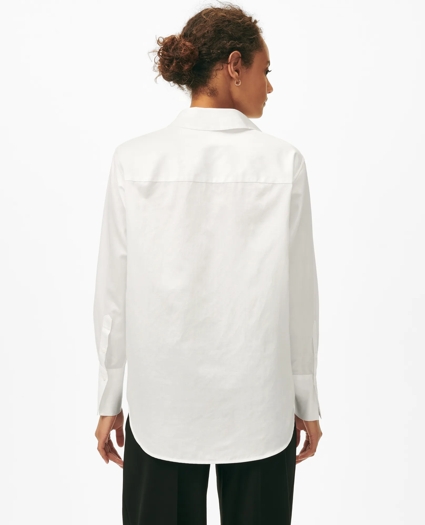 Relaxed Shirt in Supima® Cotton Sateen, image 2