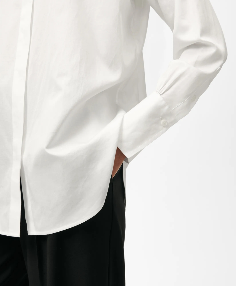 Relaxed Shirt in Supima® Cotton Sateen, image 3