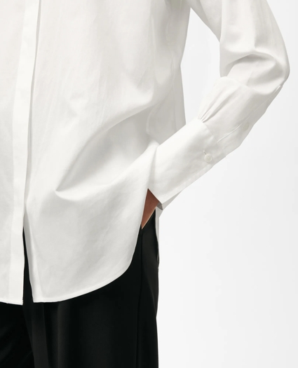 Relaxed Shirt in Supima® Cotton Sateen, image 3