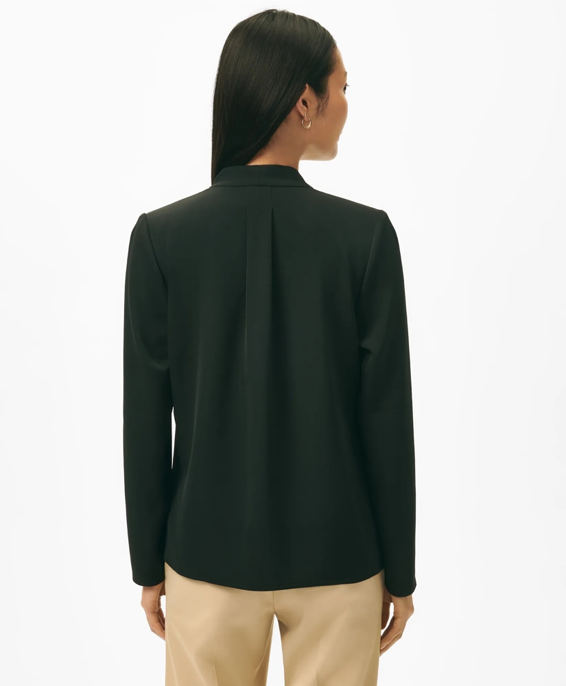 Concealed-Placket Blouse in Crepe, image 3