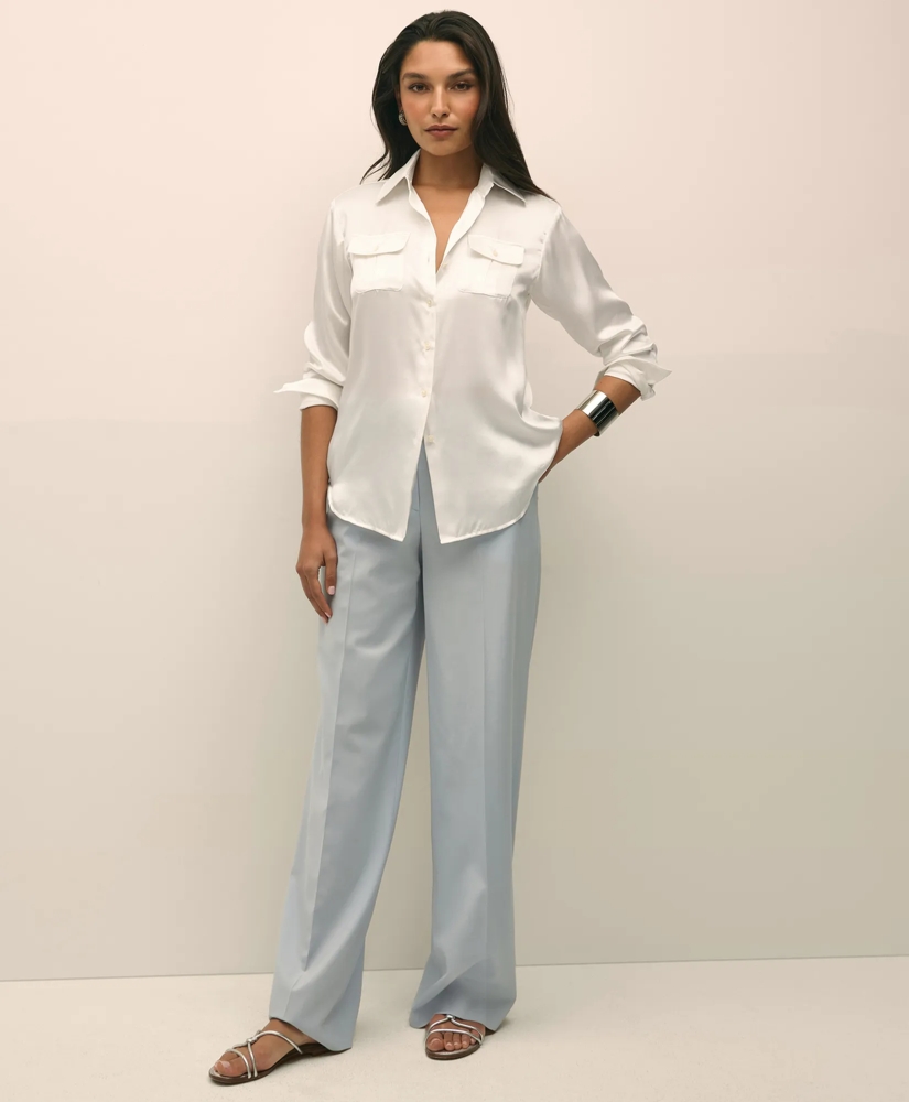 Relaxed Utility Blouse in Washable Silk, image 2