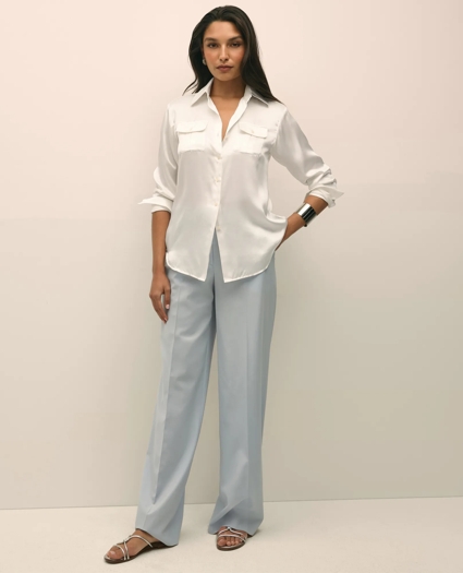 Relaxed Utility Blouse in Washable Silk, image 2