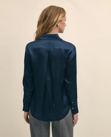 Relaxed Utility Blouse in Washable Silk, image 3