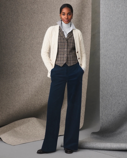 Blouson Sleeve Shirt in Printed Sateen Supima® Cotton, image 2