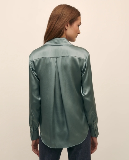 Relaxed Utility Blouse in Washable Silk, image 4