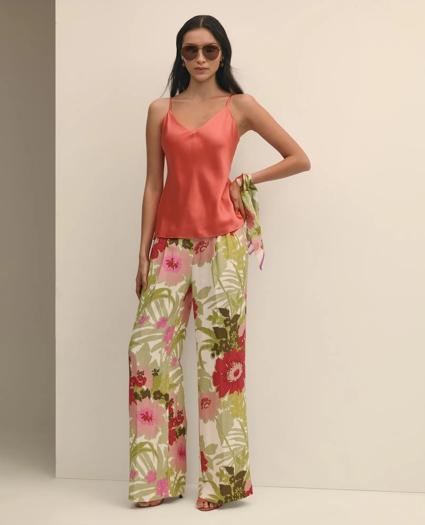 V-Neck Cami in Washable Silk Charmeuse, image 2
