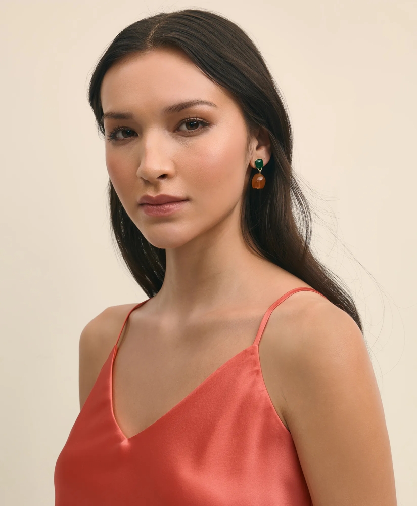 V-Neck Camisole in Washable Silk Charmeuse, image 4