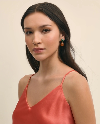 V-Neck Cami in Washable Silk Charmeuse, image 4