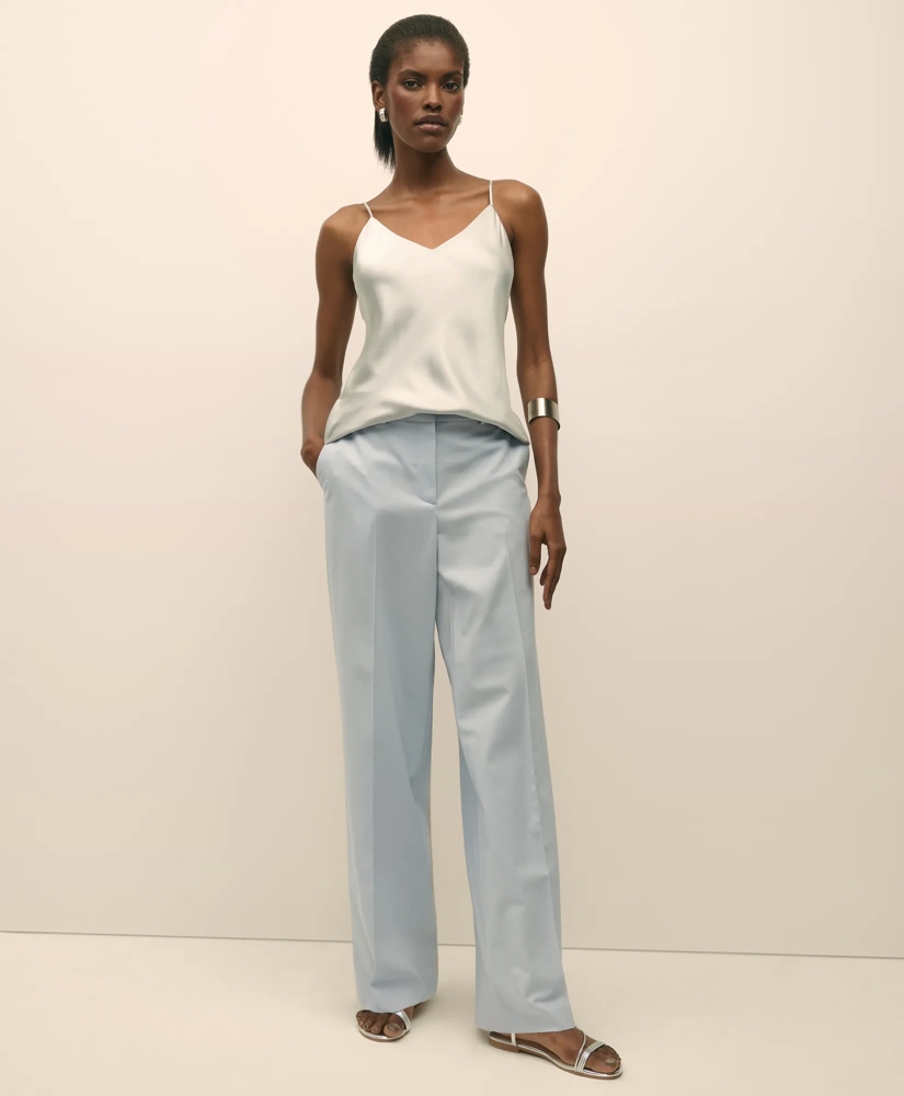 V-Neck Cami in Washable Silk Charmeuse, image 2