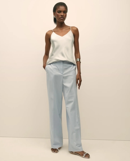 V-Neck Cami in Washable Silk Charmeuse, image 2