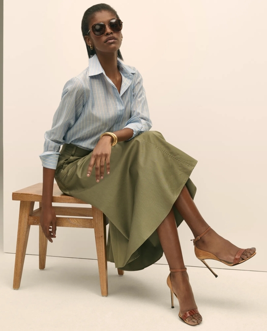 Classic Fit Cotton-Silk Shirt