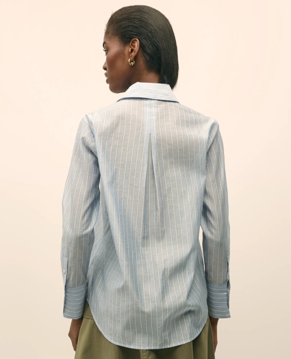 Classic Fit Cotton-Silk Shirt, image 4