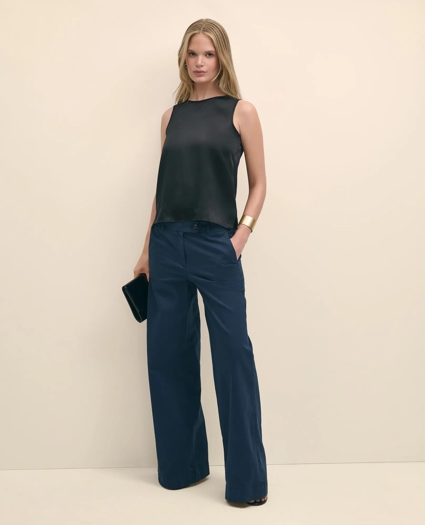 Sleeveless Shell in Washable Silk, image 1