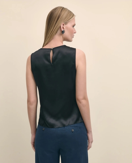 Sleeveless Shell in Washable Silk, image 4