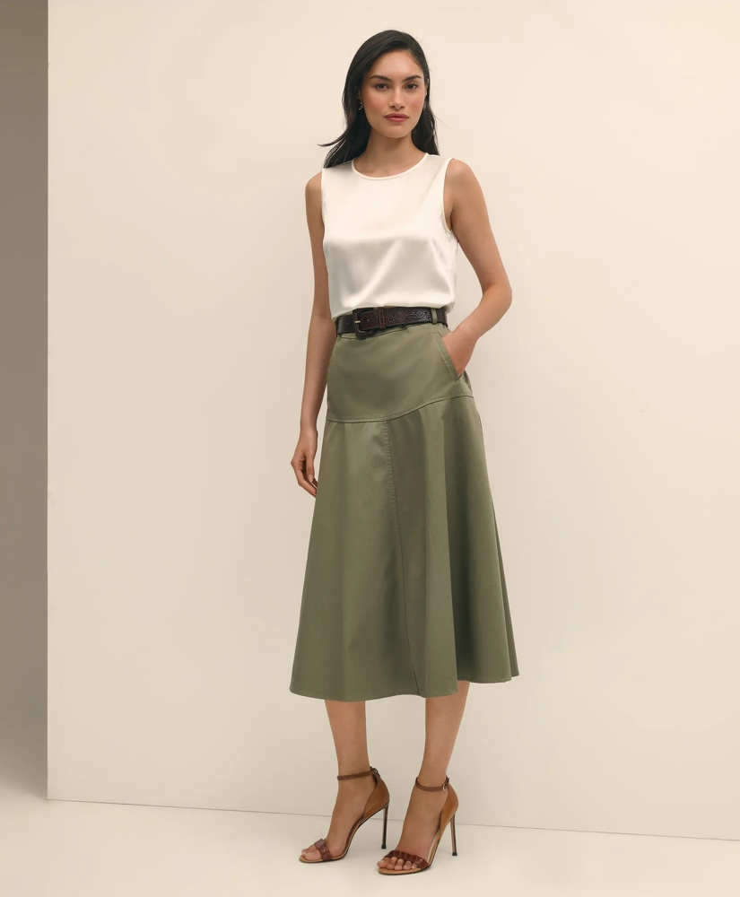 Sleeveless Shell in Washable Silk, image 3