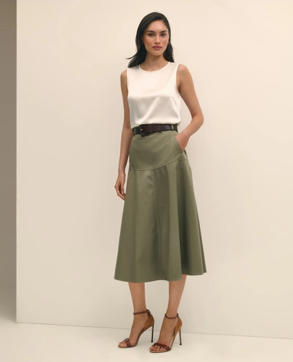 Sleeveless Shell in Washable Silk, image 3