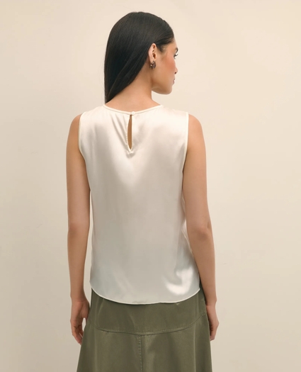 Sleeveless Shell in Washable Silk, image 5