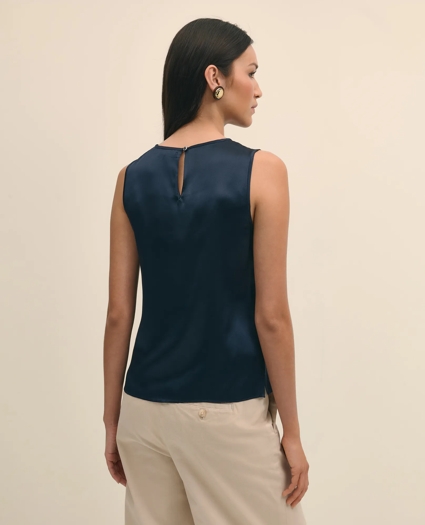Sleeveless Shell in Washable Silk, image 5