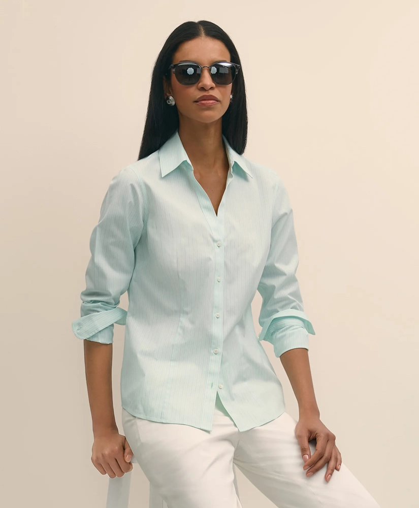 Fitted Non-Iron Stretch Supima® Cotton Dress Shirt