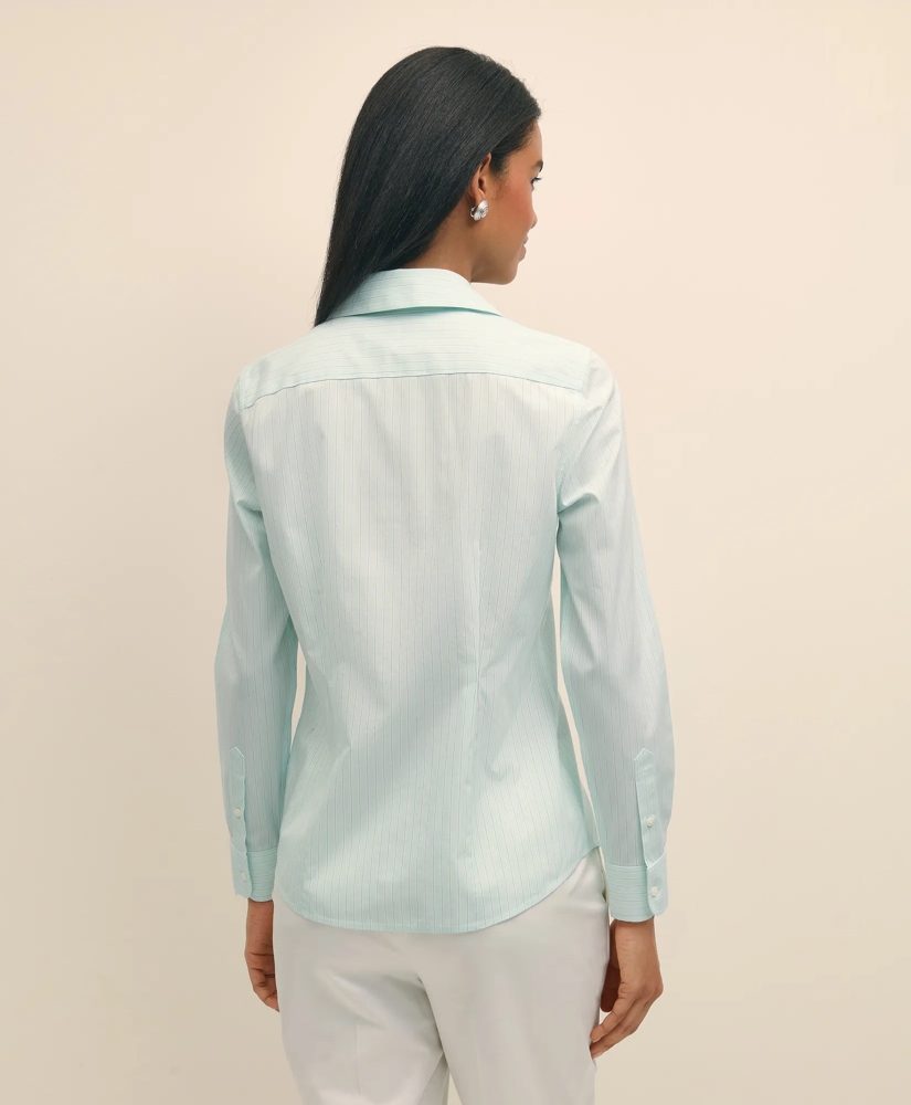 Fitted Non-Iron Stretch Supima® Cotton Dress Shirt, image 5