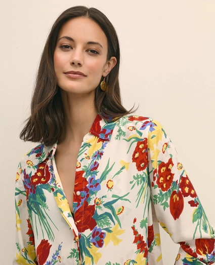 Floral Crepe Blouse, image 2