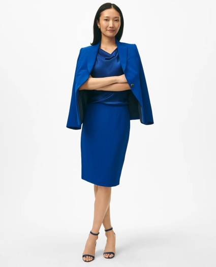 Cowl Neck Blouse in Washable Silk Charmeuse, image 2