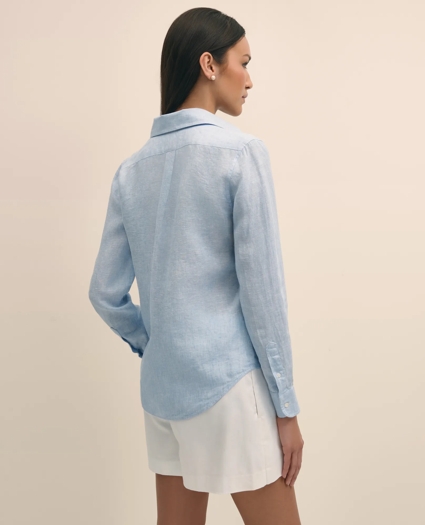 Classic Fit Irish Linen Shirt, image 4