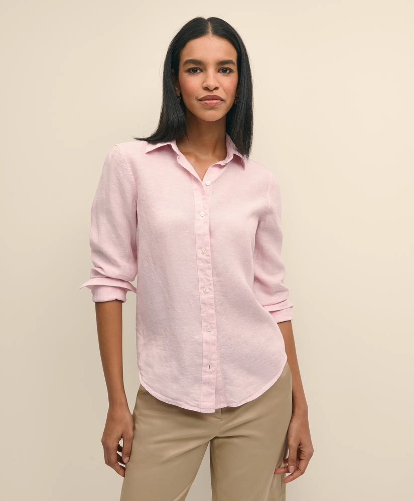 Classic Fit Irish Linen Shirt, image 2