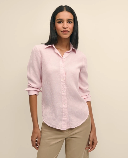 Classic Fit Irish Linen Shirt, image 2