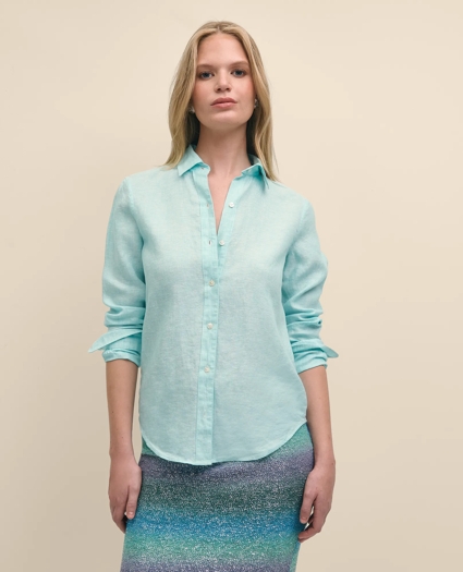 Classic Fit Irish Linen Shirt, image 3