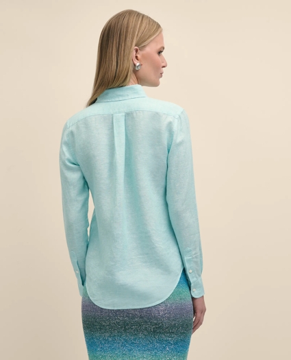 Classic Fit Irish Linen Shirt, image 4