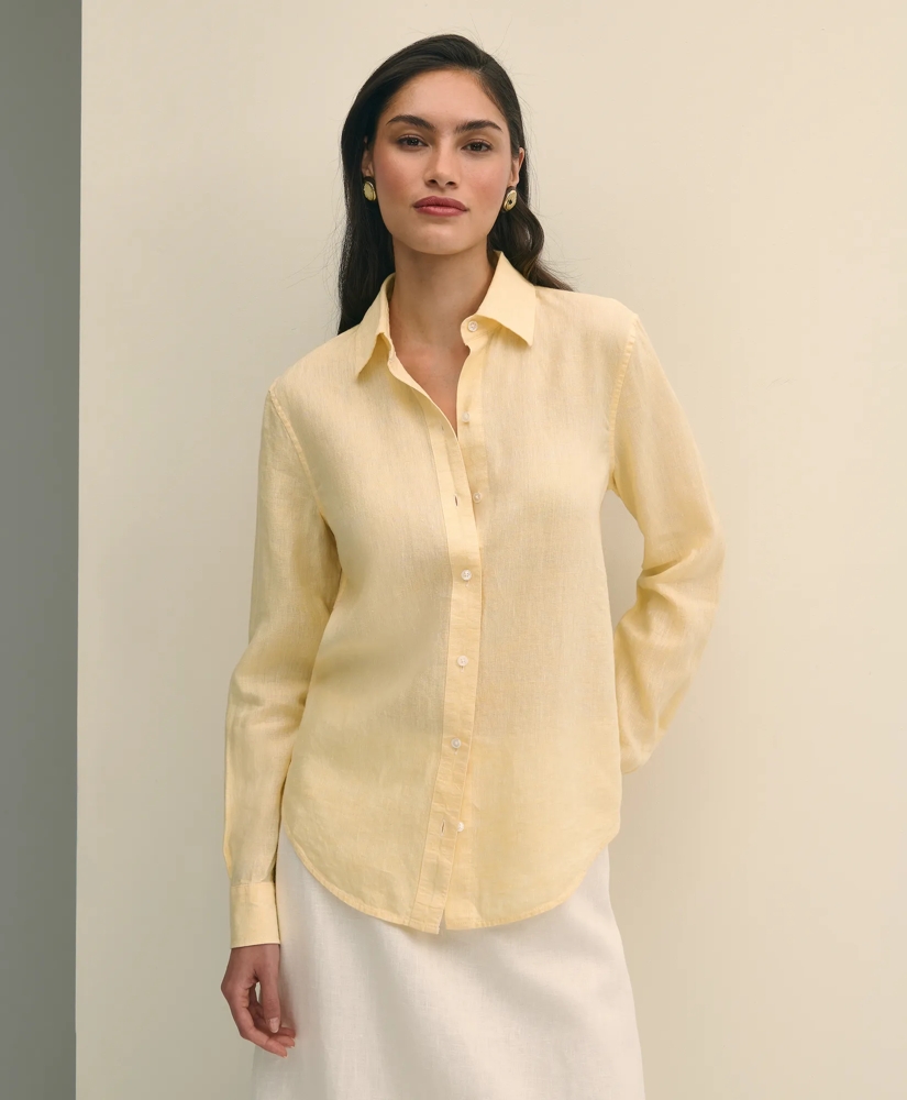 Classic Fit Irish Linen Shirt, image 3