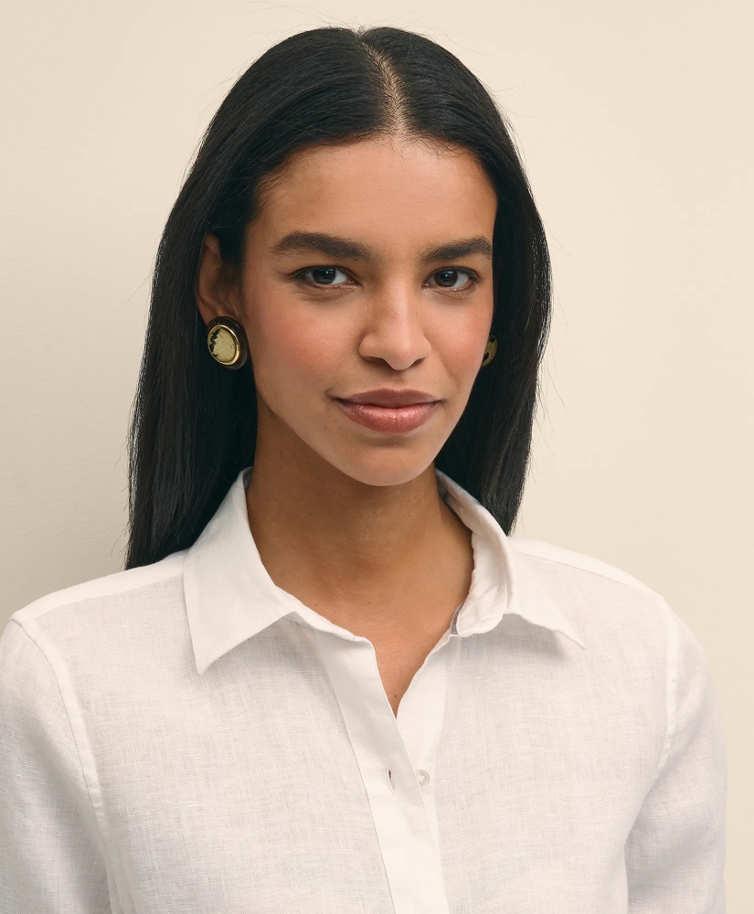 Classic Fit Irish Linen Shirt, image 3