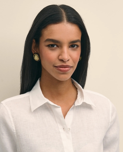 Classic Fit Irish Linen Shirt, image 3