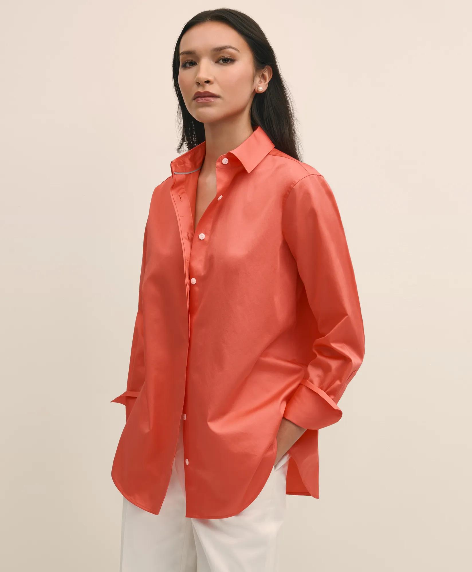 Relaxed Shirt in Supima Cotton Sateen