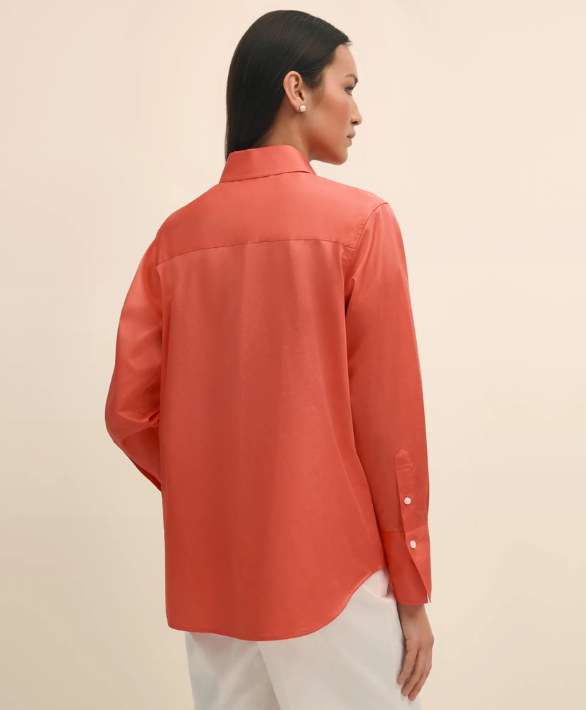 Relaxed Shirt in Supima® Cotton Sateen, image 4