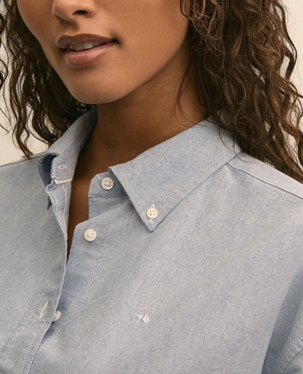 Oversized Cotton Oxford Shirt, image 3