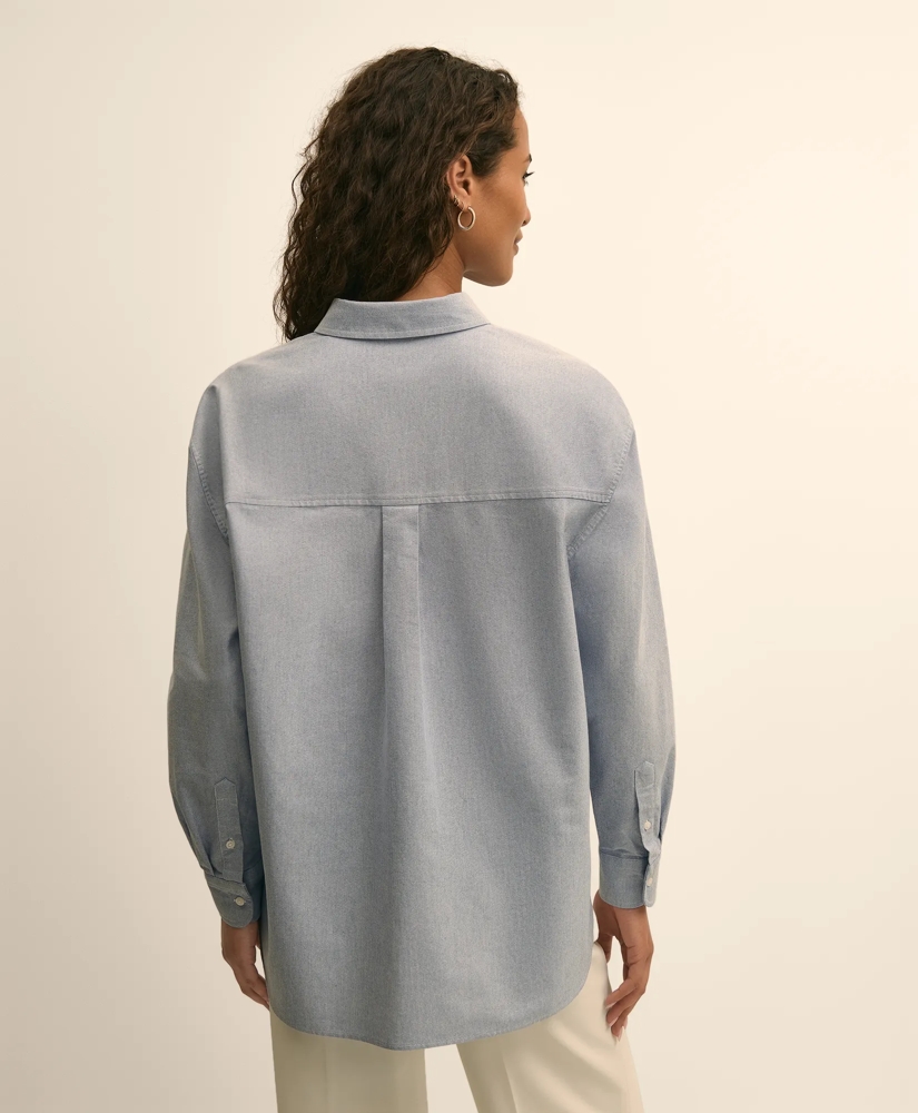 Oversized Cotton Oxford Shirt, image 4