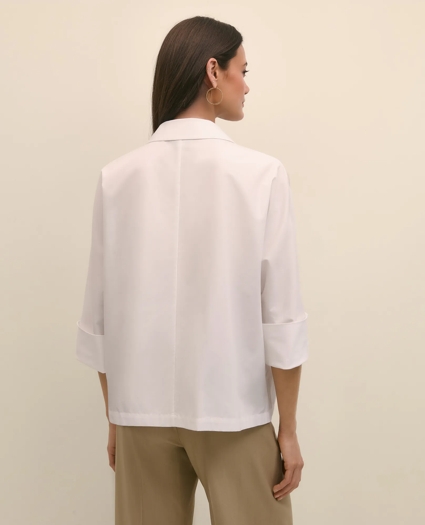 Supima® Cotton Relaxed Dolman-Sleeve Shirt, image 4