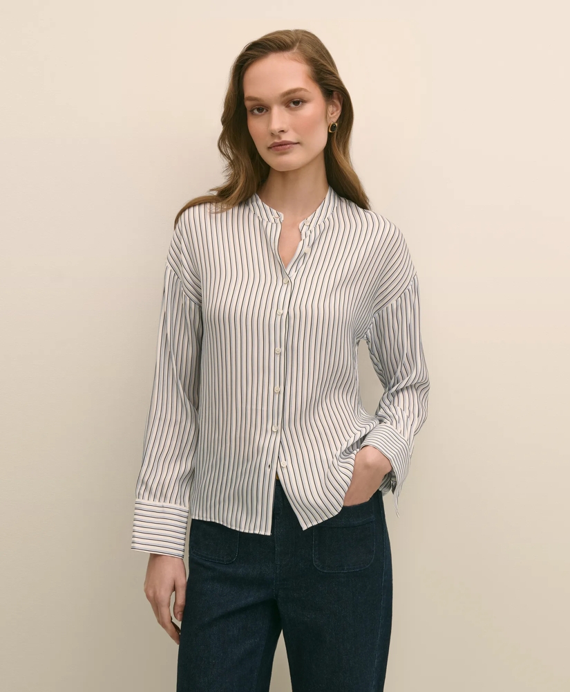 Drapey Thin Stripe Shirt