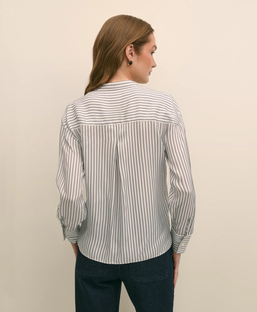 Drapey Thin Stripe Shirt, image 4