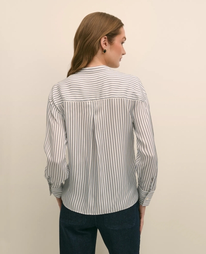 Drapey Thin Stripe Shirt, image 4