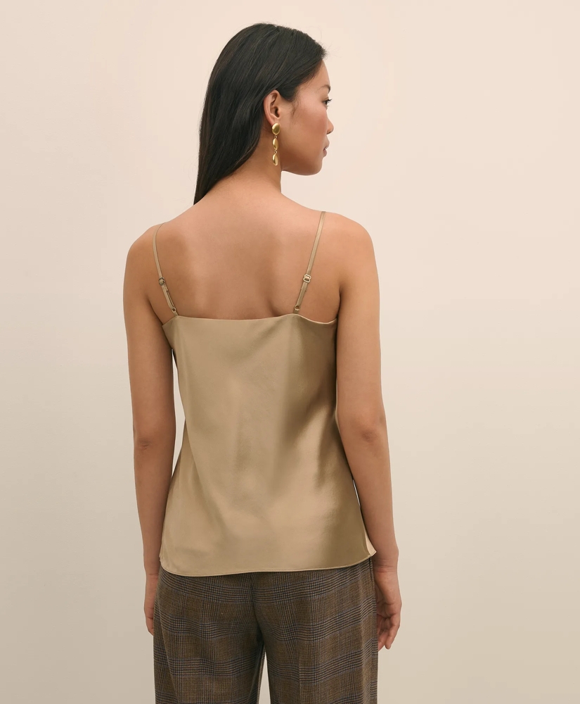 V-Neck Cami in Washable Silk Charmeuse, image 4