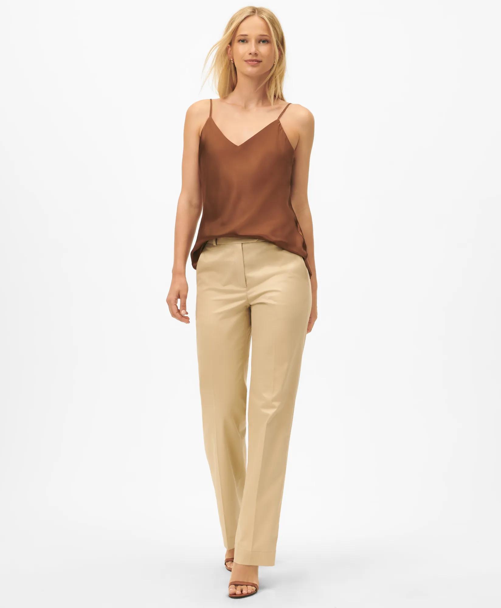 V-Neck Cami in Washable Silk Charmeuse