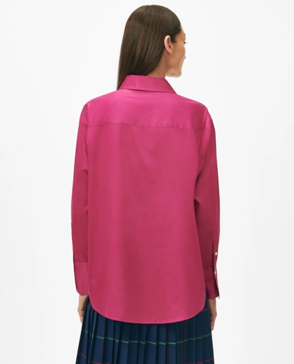 Relaxed Shirt in Supima® Cotton Sateen, image 3
