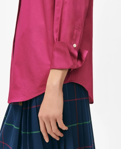 Relaxed Shirt in Supima® Cotton Sateen, image 5