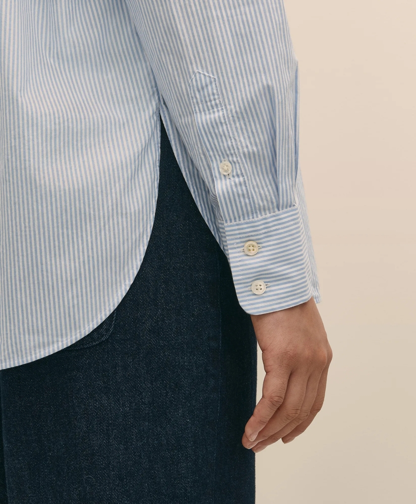 Oversized Cotton Pinstripe Shirt, image 3