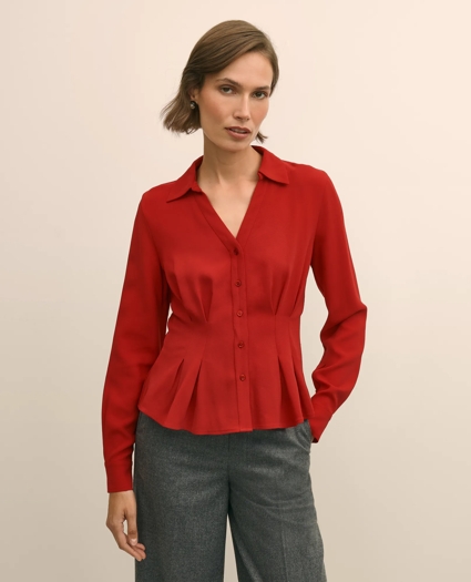 Viscose Peplum Blouse, image 1
