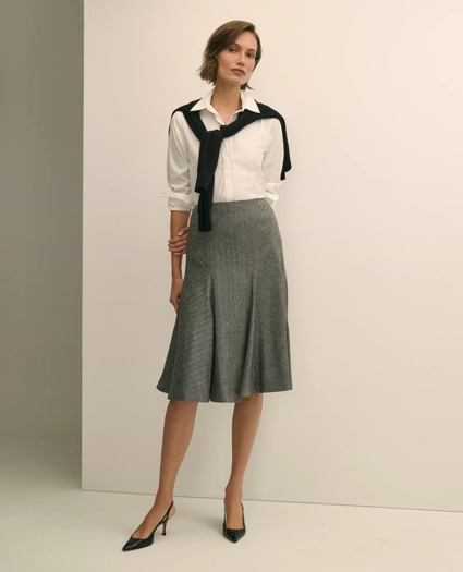 Supima® Cotton Beaded-Trim Poplin Shirt, image 2
