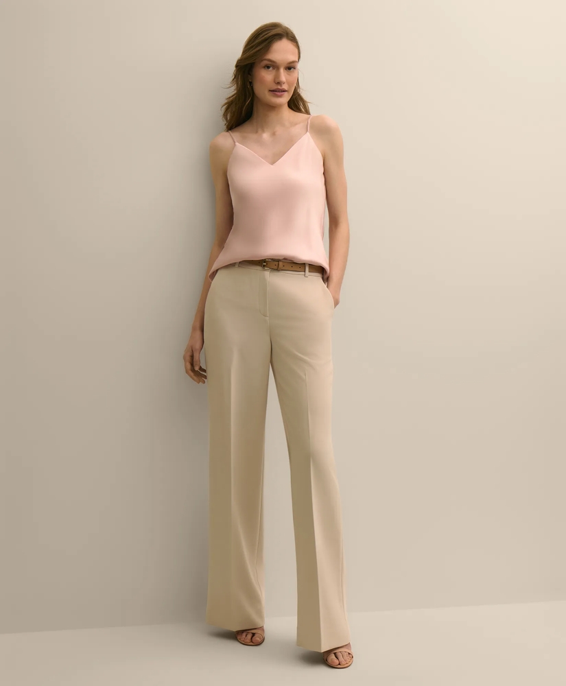 V-Neck Cami in Washable Silk Charmeuse, image 2